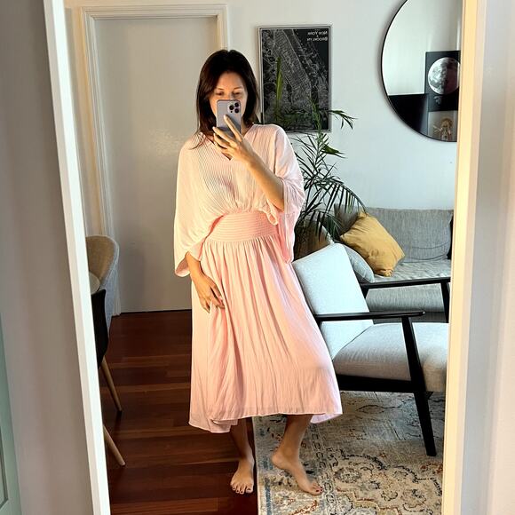 knee length dresses for ladies FLORENCE PEARL FRILL FRONT MIDI main image 1